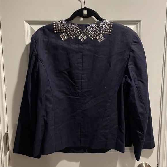 Chicos navy embellished jacket. - Picture 2 of 9